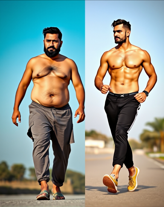 Transform skinny fat South Asian body type