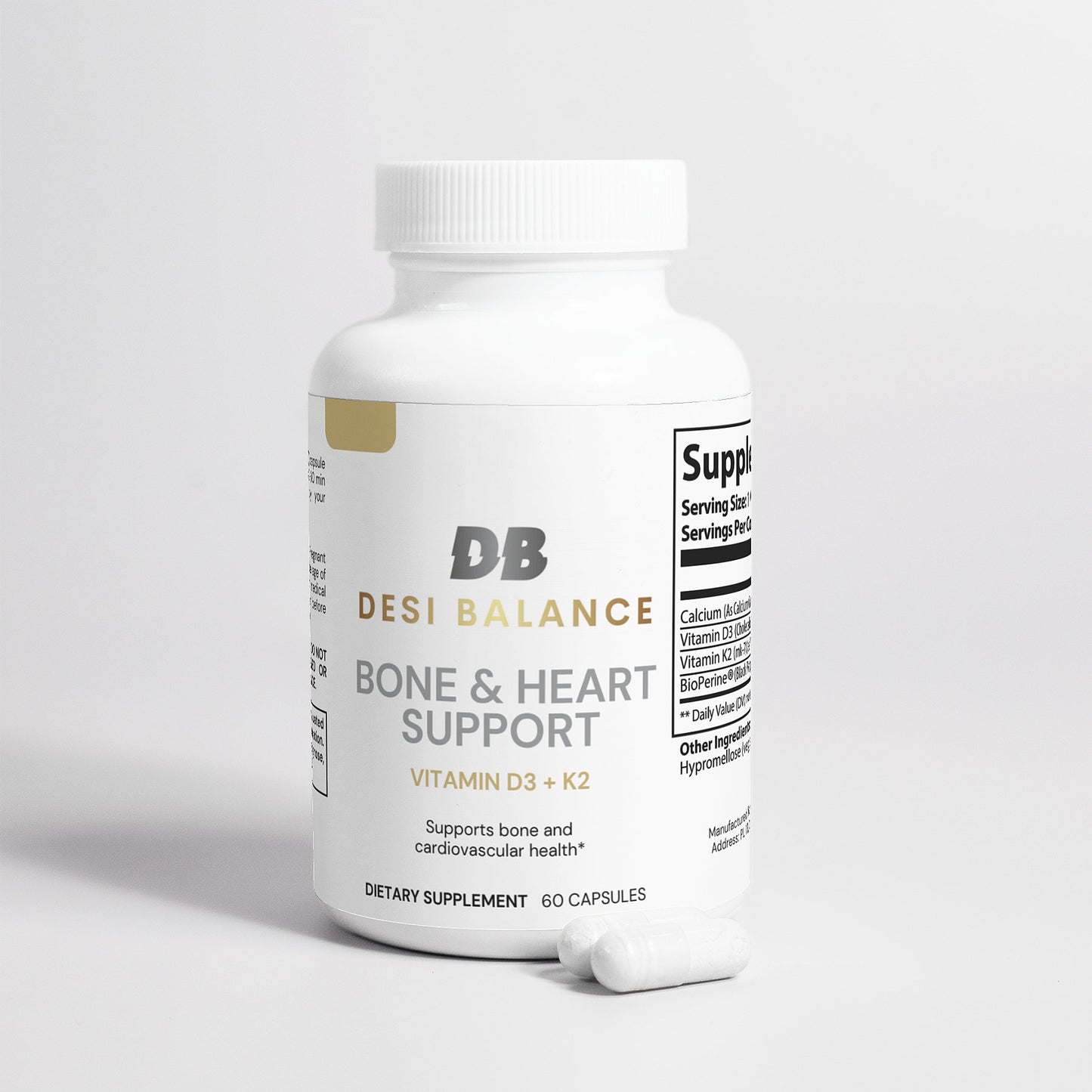 Bone & Heart Support Vitamin D3+K2