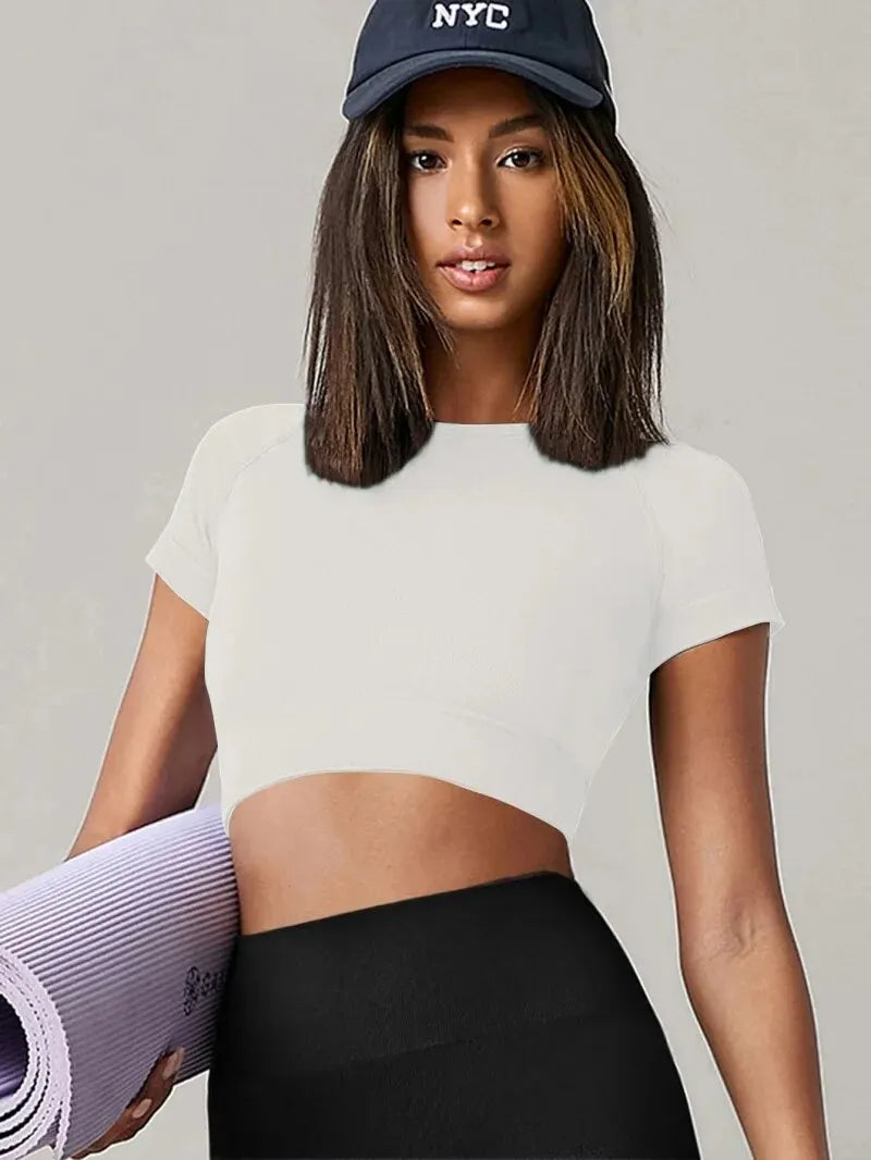 Cropped Seamless Tee